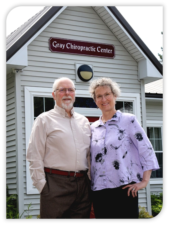 Chiropractors Gray ME Chris Dombrowski and Fran Dombrowski
